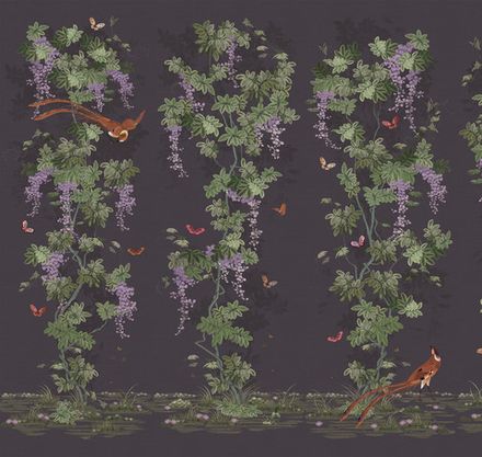 Панорама Шинуазри: райский сад панно