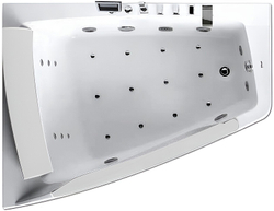 Акриловая ванна Gemy 170х130 G9056 K L с гидромассажем