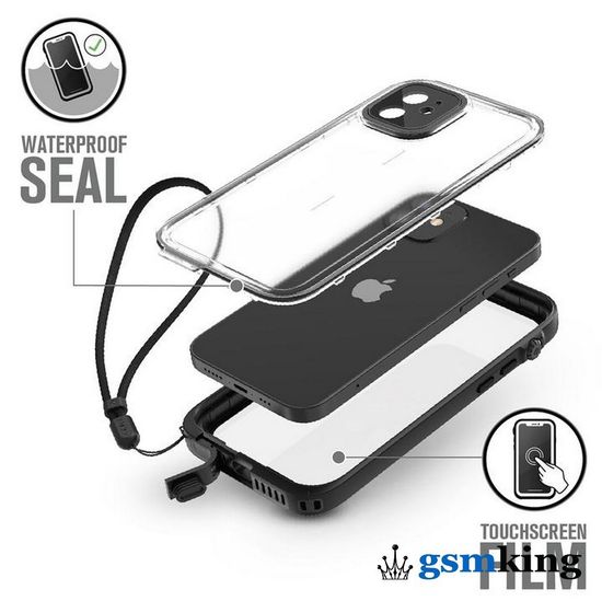 Catalyst Total Protection Waterproof Case for iPhone 12 | 12 Pro Stealth Black (Чёрный)