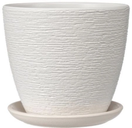 Горшок керамический Гнездо белый крокус 2,3л d17,7h15,5