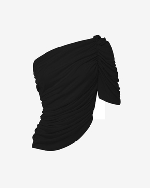 Топ из трикотажа с драпировкой