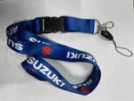 Suzuki (Синий) / Брелок, шнурок для ключей на шею Suzuki (Сузуки), ланъярд, крафт, синий (1 шт)