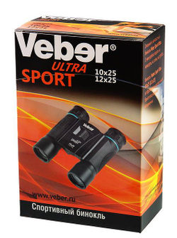 Бинокль Veber Ultra Sport БН 10x25 черный [22298]
