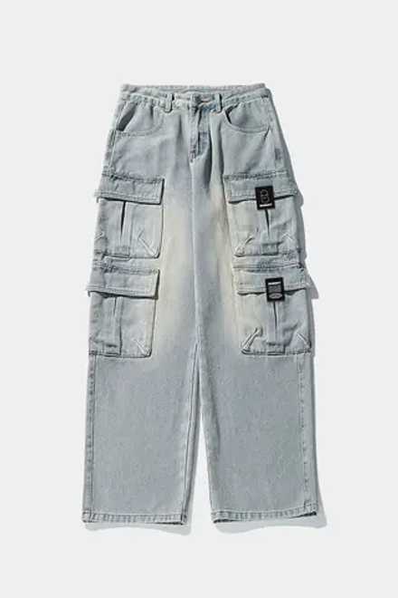 Джинсы SHMOT "Cargo 4 Pockets" Голубой