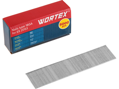 Гвозди тип 18GA 30 мм WORTEX (5000 шт.) для ES 2053