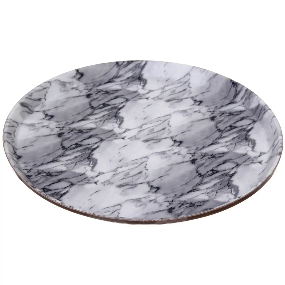 Поднос пластиковый «МРАМОР» 35см