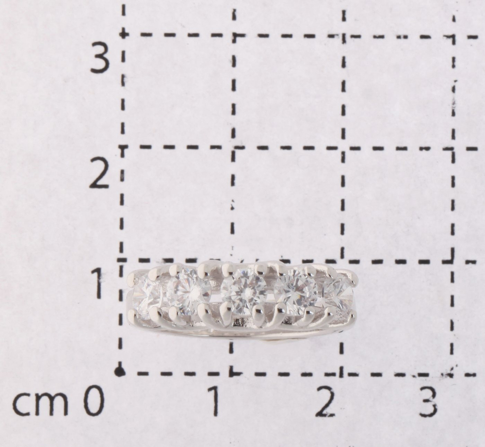 "Эрлифт" кольцо в родиевом покрытии из коллекции "Runway" от Jenavi