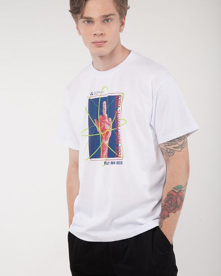 Футболка ЮНОСТЬ «Positive Vibes» Белый