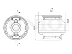 Сайлентблок задний продольного рычага UNIO RMP-20438
