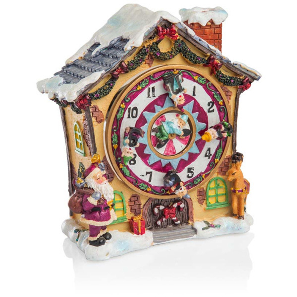 Шкатулка музыкальная 15см Дом Деда Мороза Lamart