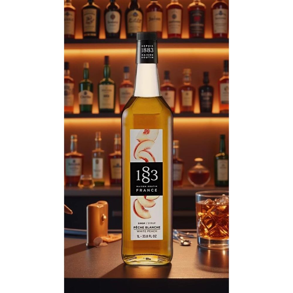 Сироп Персик белый 1л 1883 Maison Routin