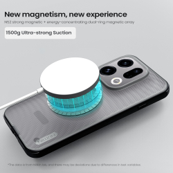 Чехол тонированный c MagSafe для OPPO Find X9, серия Super Frosted Shield Pro Magnetic (Clear version) от Nillkin