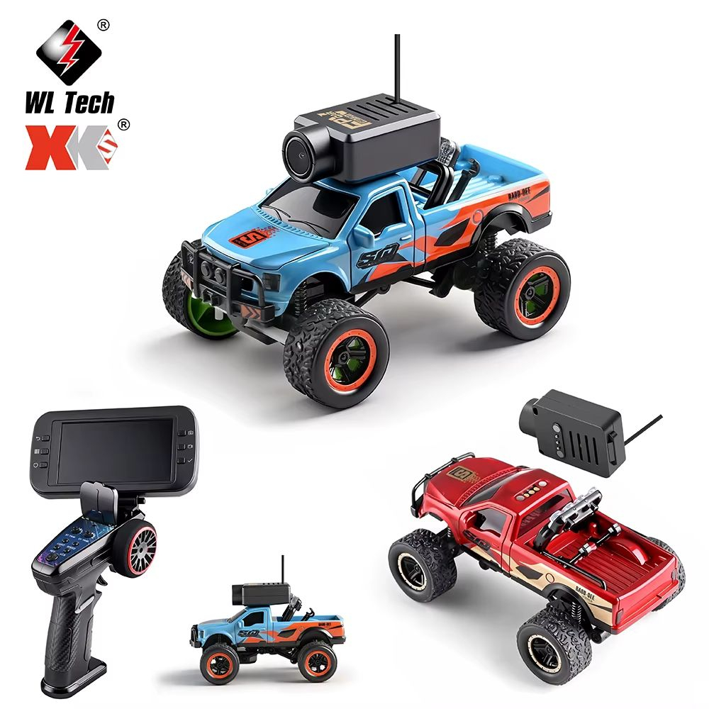 Радиоуправляемый монстр WLtoys 1/64 RC Cars 6407 камера+дисплей , версия с гироскопом