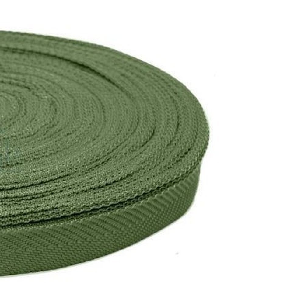 Тесьма окантовочная ёлочка, ш. 2,2 см, 7,5 гр/м, хаки