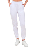 Брюки медицинские женские Doctor Big 1-20-01-0 на резинке, белый, 48