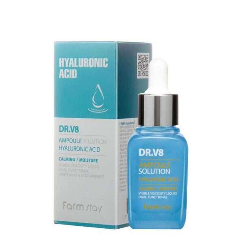 Сыворотка ампульная HYALURONIC ACID Farm Stay DR.V8 30 ml