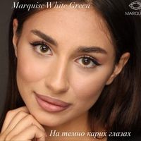 Зеленые линзы на 12 мес. Marquise white green