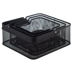 Корзина для хранения Ferrant, 25х25х12 см, черная