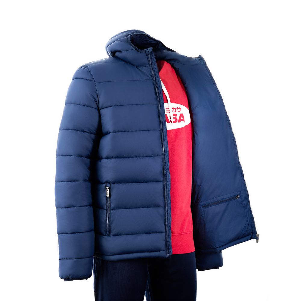 СЦ*Куртка утепленная с капюшоном муж. MIKASA MT914-036-2XL, р.2XL, нейлон, полиэстер, синий