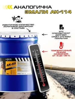 Дорожная краска АК-511 HiJOY , для ДОРОЖНОЙ разметки, краска для пола по бетону, износостойкая, быстросохнущая Желтая, 2.5 кг