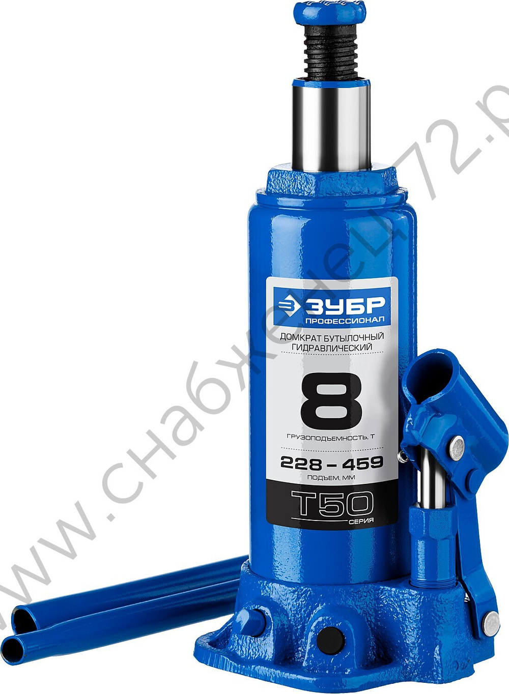 ЗУБР 8 т, 228 - 459 мм, бутылочный гидравлический домкрат, Профессионал (43060-8)