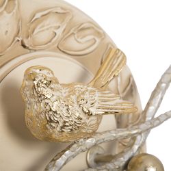 Полка-ключница Терра Бранч Айвори Мраморное Золото