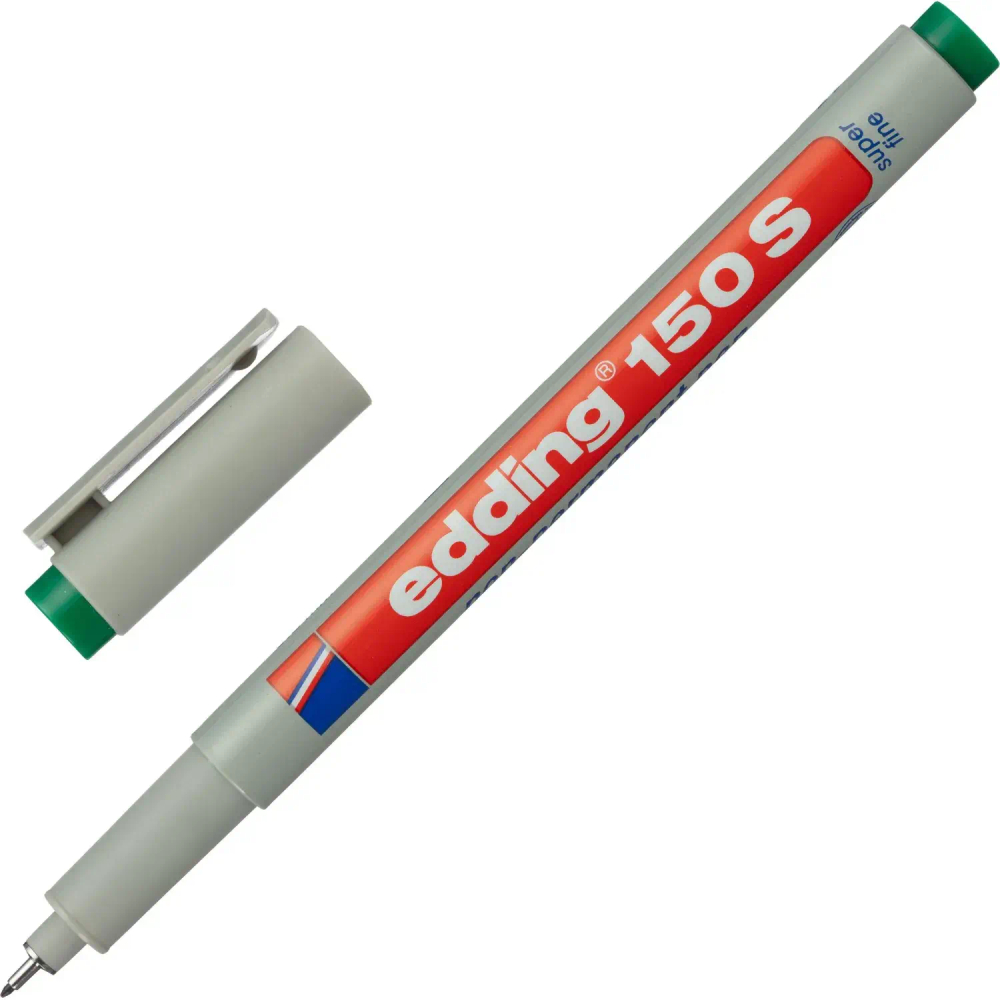 Маркер для глянц.поверх. EDDING E-150/4 S зеленый 0,3мм стираемый