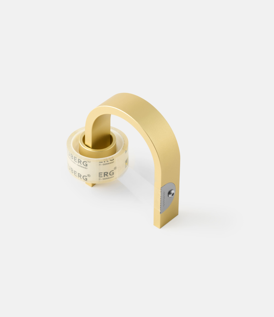 Andhand Hoop tape dispenser Gold Lustre — держатель для скотча из аллюминия