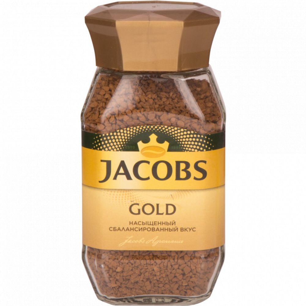 Кофе растворимый Jacobs Gold, стеклянная банка 95 г
