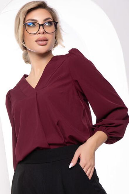 Блуза "Анима" ( марсала) Б7526 LT Collection