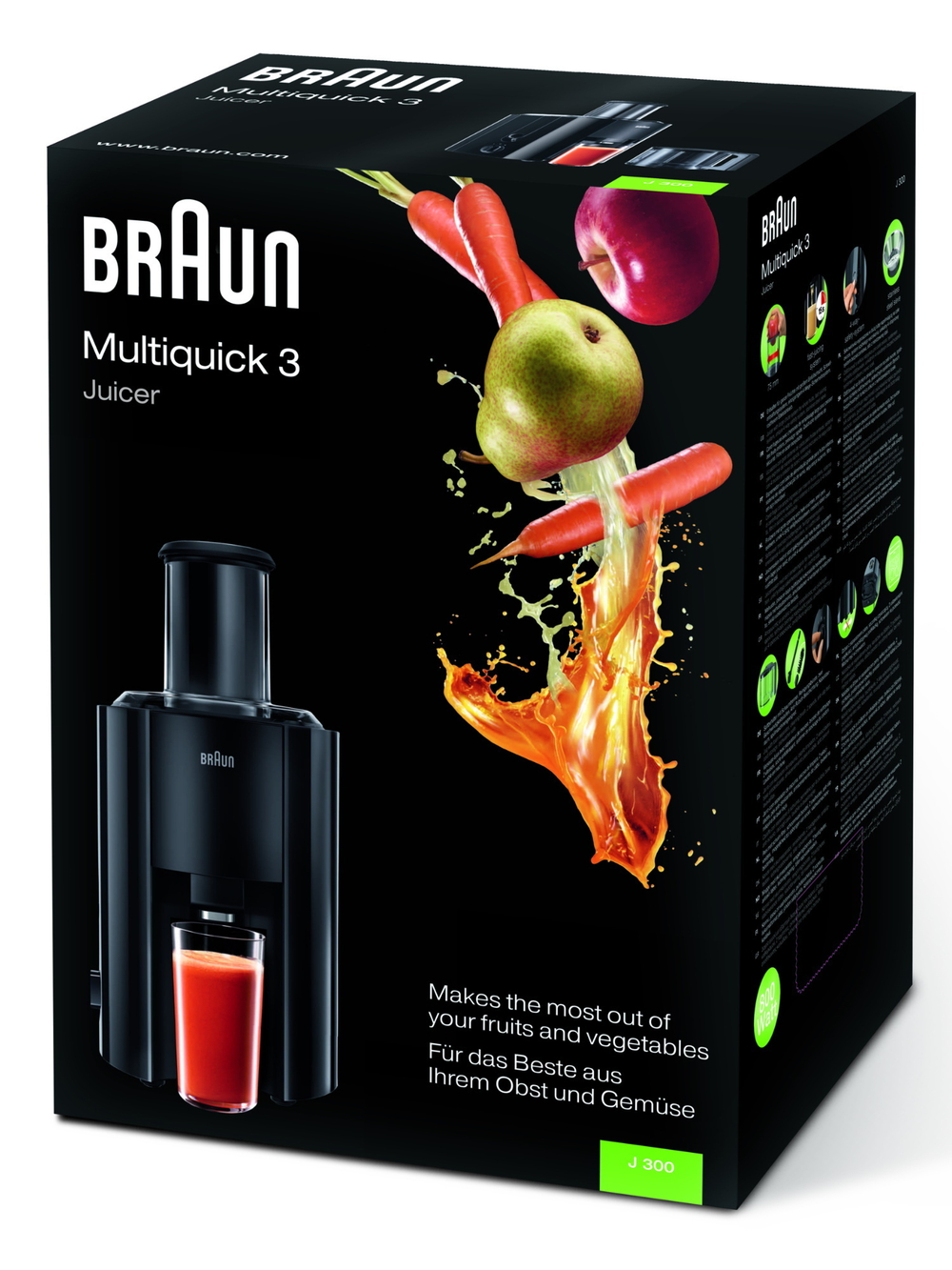 Соковыжималка Braun Multiquick 3 J300 BK