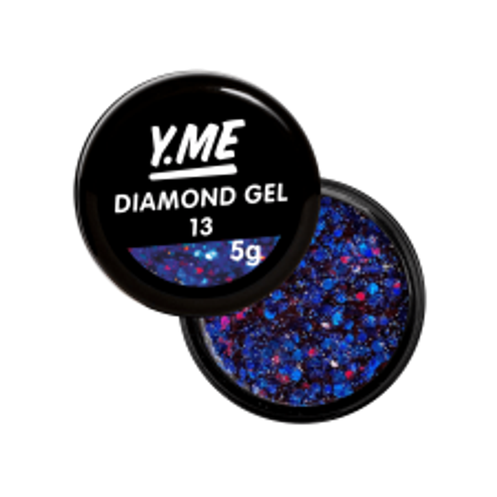 Y.me Diamond Gel (шестигранники) 13, 5мл.