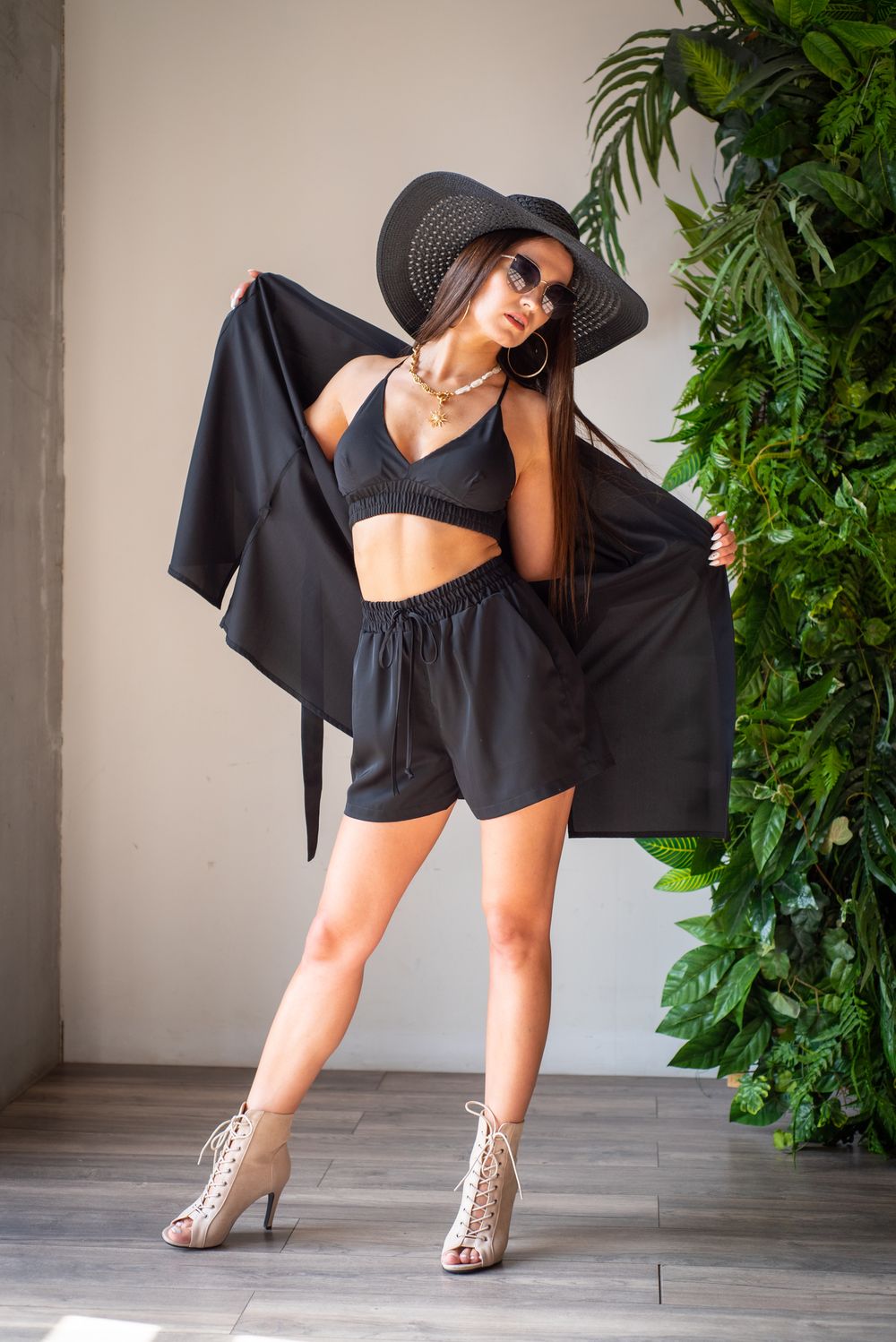 Рубашка Orchid, Черный