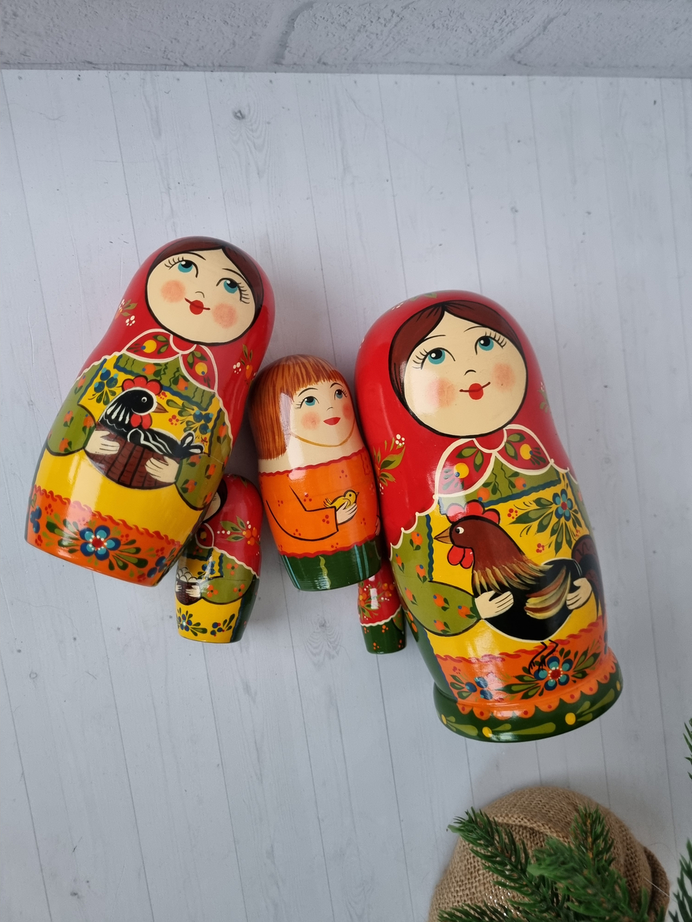 Матрешка "с курочкой" традиция 5мест