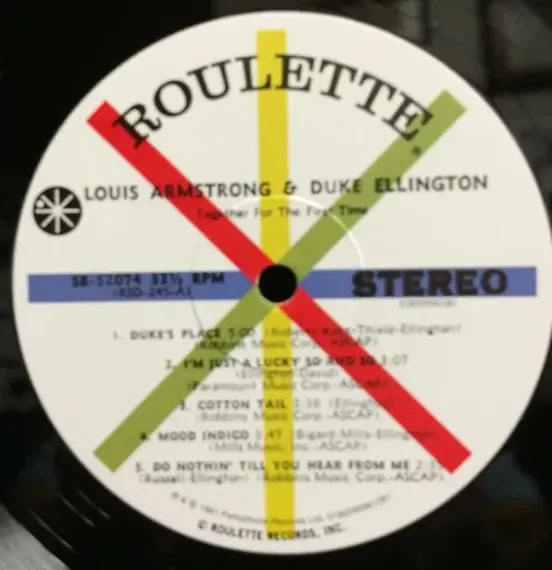 Louis Armstrong; Duke Ellington - Recording Together For The First Time
