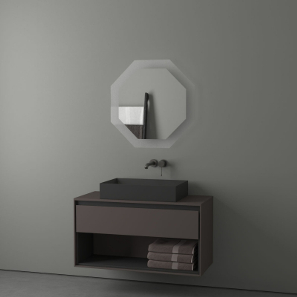 Зеркало Evoform с LED-подсветкой 22,5 W 70х70 см Без выключателя Нейтральный белый свет
