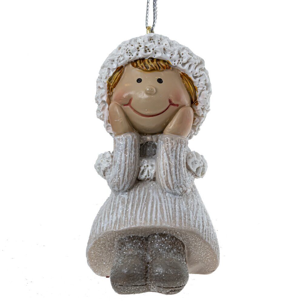 GAEM Фигурка декоративная подвесная "Девочка", L5 W5,5 H8 см, 2в.