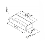 Шкаф-витрина Бритта двухдверная, с полками, массив сосны, белый воск
