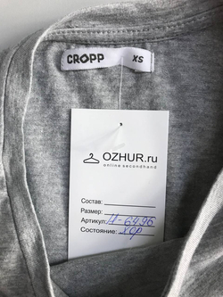 Футболка Cropp лаконичная, маркировка XS, визуально на 42 размер