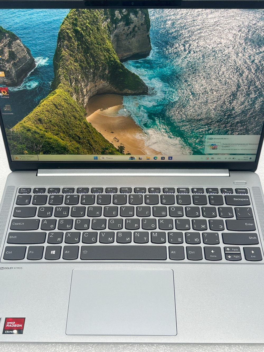 Ноутбук Lenovo IdeaPad 5 Pro 14ACN6 (82L7004ARE) 14"/AMD Ryzen 5 5600U/RAM 16GB/SSD 512GB/AMD Radeon Graphics/2880*1800/IPS 90Hz/DOS/Подсветка кл-ры: LED/Серый. Состояние: Уценка/ царапины на матрице