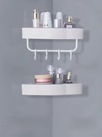 Полка для ванной угловая навесная настенная без сверления
