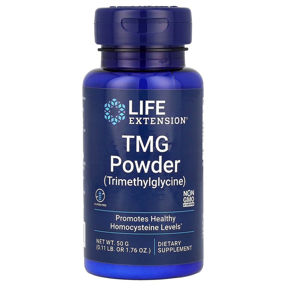 Life Extension, TMG порошок (триметилглицин), 50 г (1,76 унции)