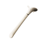 Бежевый двусторонний вибромассажёр Calla (Цвет: бежевый)