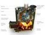 Печь для бани TMF Гейзер Мини 2016 Carbon закрытая каменка нержавеющая дверь антрацит