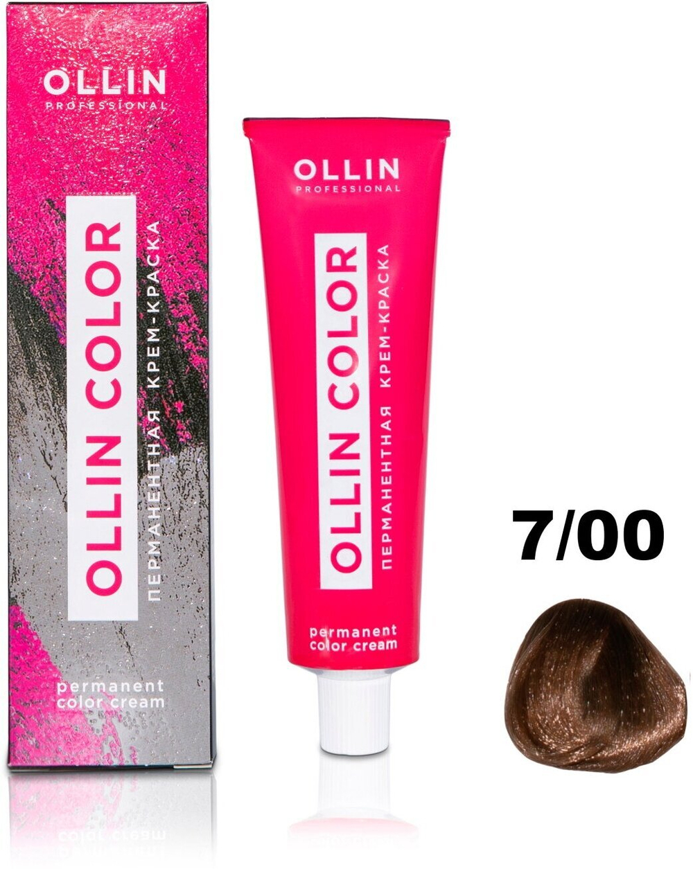 OLLIN COLOR 7/00 русый глубокий 60мл Перманентная крем-краска для волос