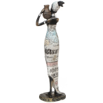 Фигурка декоративная Африканка в белом платье, 34 см, Y6-2101