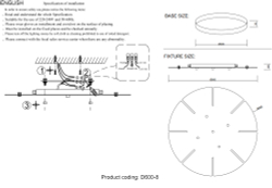 Потолочная база Crystal Lux D600-8 CHROME
