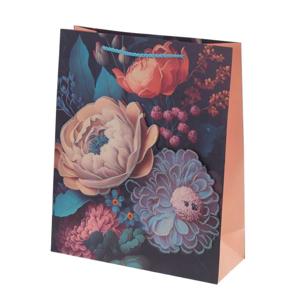 GAEM Пакет подарочный M (бумага 210г/м2, блок микс 12шт), L26 W10 H32 см, 4в.