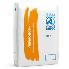 Универсальная смесь стяжка пола БИРСС Термопор Теплоизоляционная 30 л