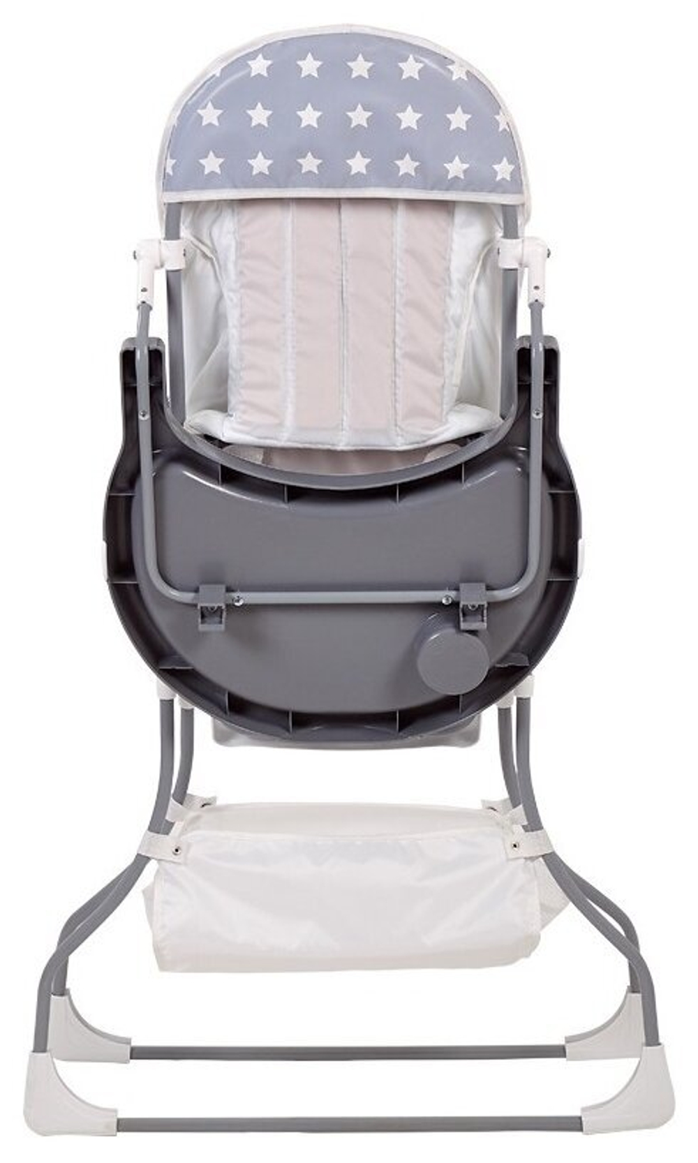 Стульчик для кормления Polini kids 252 Звезды, серый-белый 0002135-16